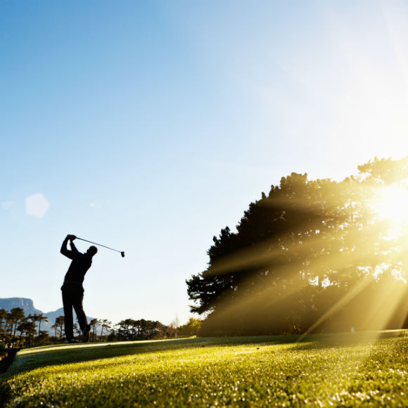 Gold player in full swing to promote leading golf insurance brokers Full Time Cover