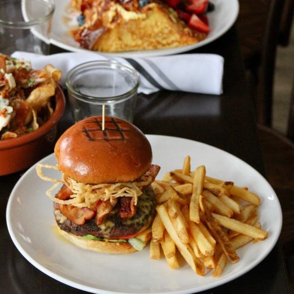 Artisan burger and chips to promote leading hotel insurance brokers full time cover